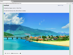 A Sample of a Website Created