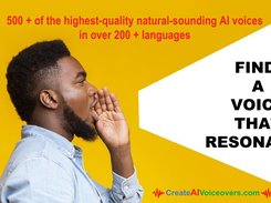 AI voices that resonates with audience