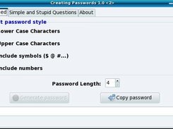 Creating Passwords Screenshot 2