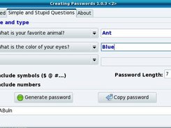 Creating Passwords Screenshot 1