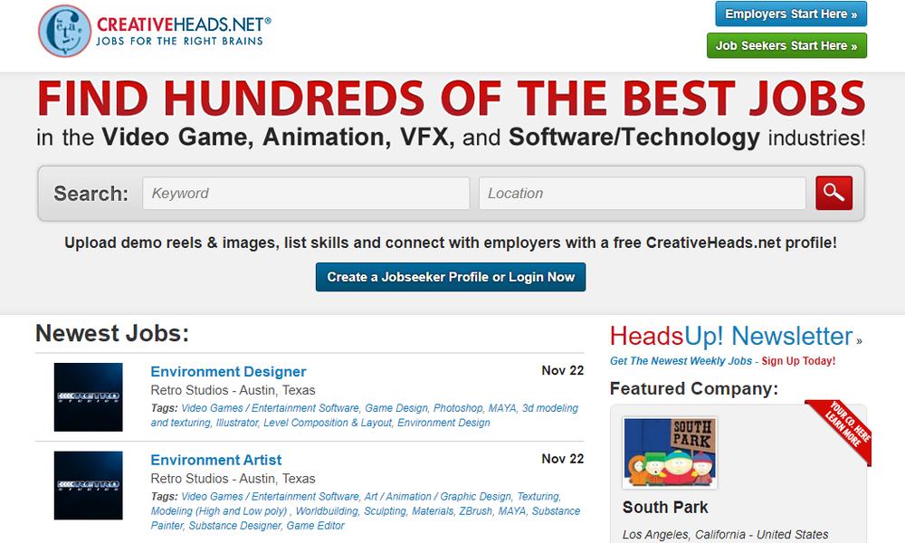 CreativeHeads.net Screenshot 1