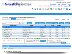 CAQH Import for creating physician’s profil