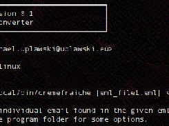 Usage message