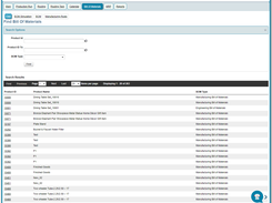 Manufacturing BOM screen