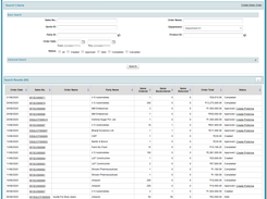 Sales Module Screenshot