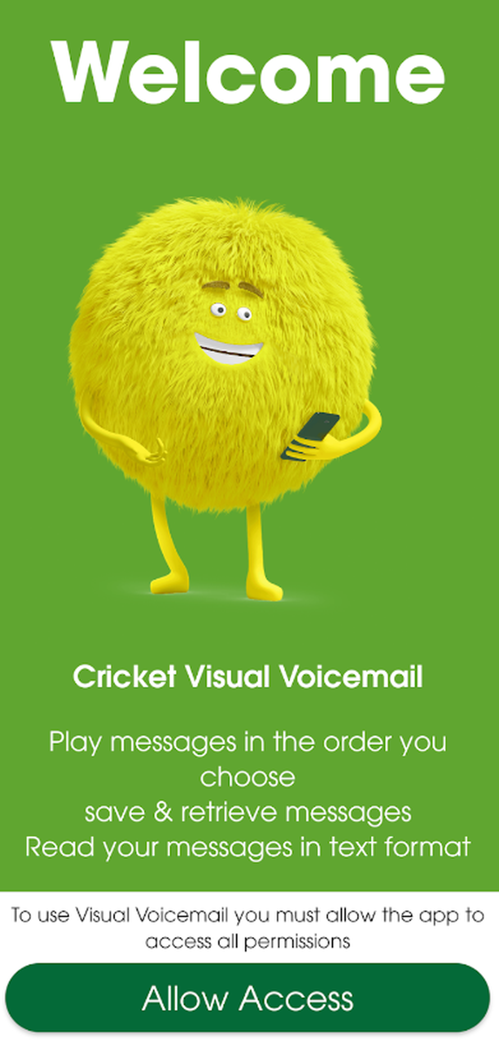 Cricket Visual Voicemail Screenshot 1