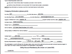 Sample PDF document created with signature