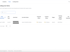 Line item review center.