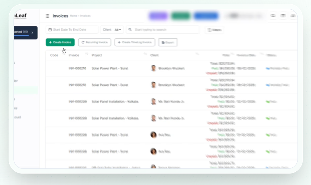 CrmLeaf Screenshot 1