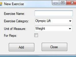 Add Exercise Screen