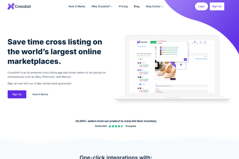 Crosslist homepage