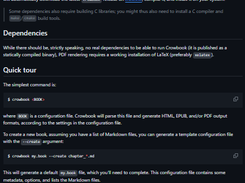 Crowbook LaTeX Screenshot 1