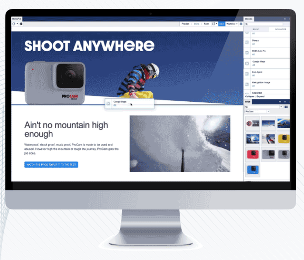 FirstSpirit CMS Screenshot 1