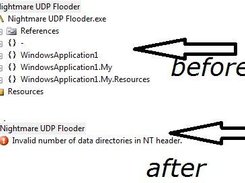 Before and after obfuscating