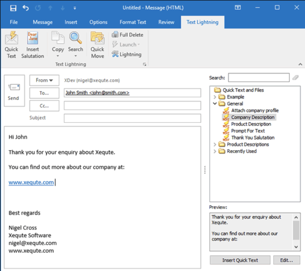 Text Lightning Screenshot 1