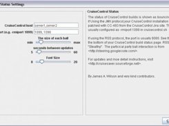 CruiseSaver Settings Dialog as seen from Windows XP