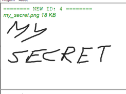 Store secret images