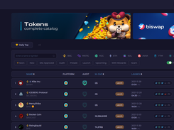 Large catalog of Tokens