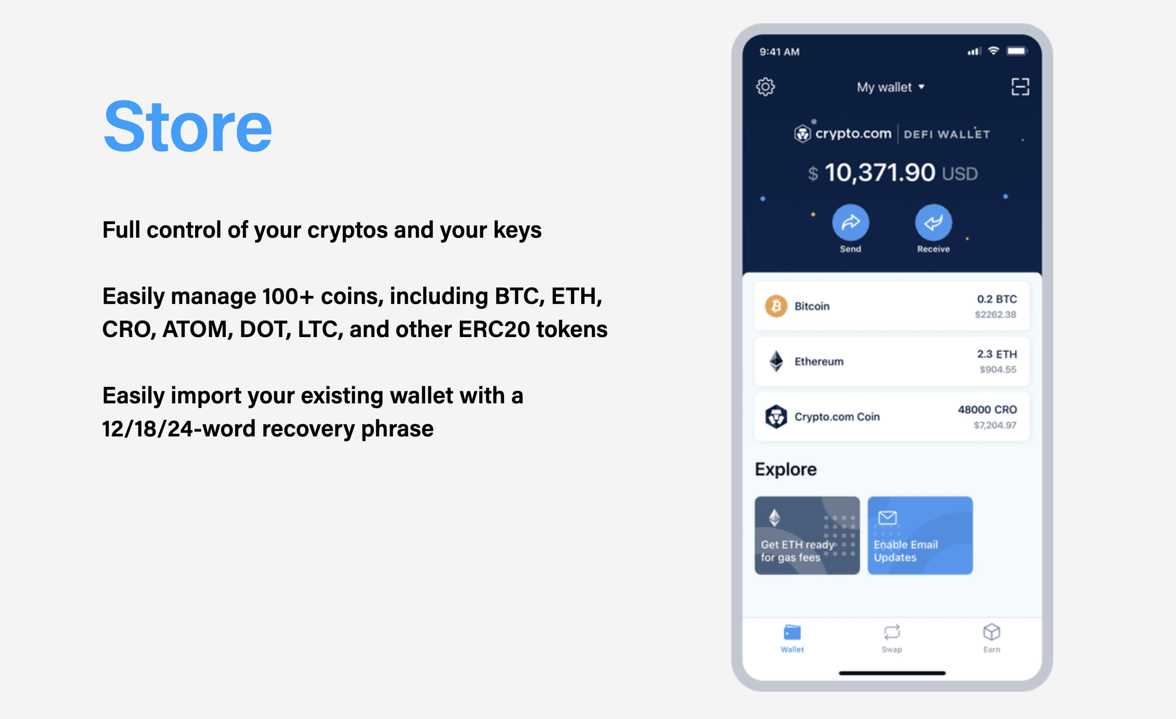 AlphaWallet vs. Crypto.com Onchain Comparison
