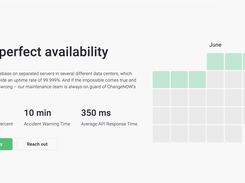 Perfect availability! We host our codebase on separated servers in several different data centers, which allows us to provide an uptime rate of 99.999%. 