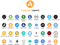 Supported cryptocurrencies