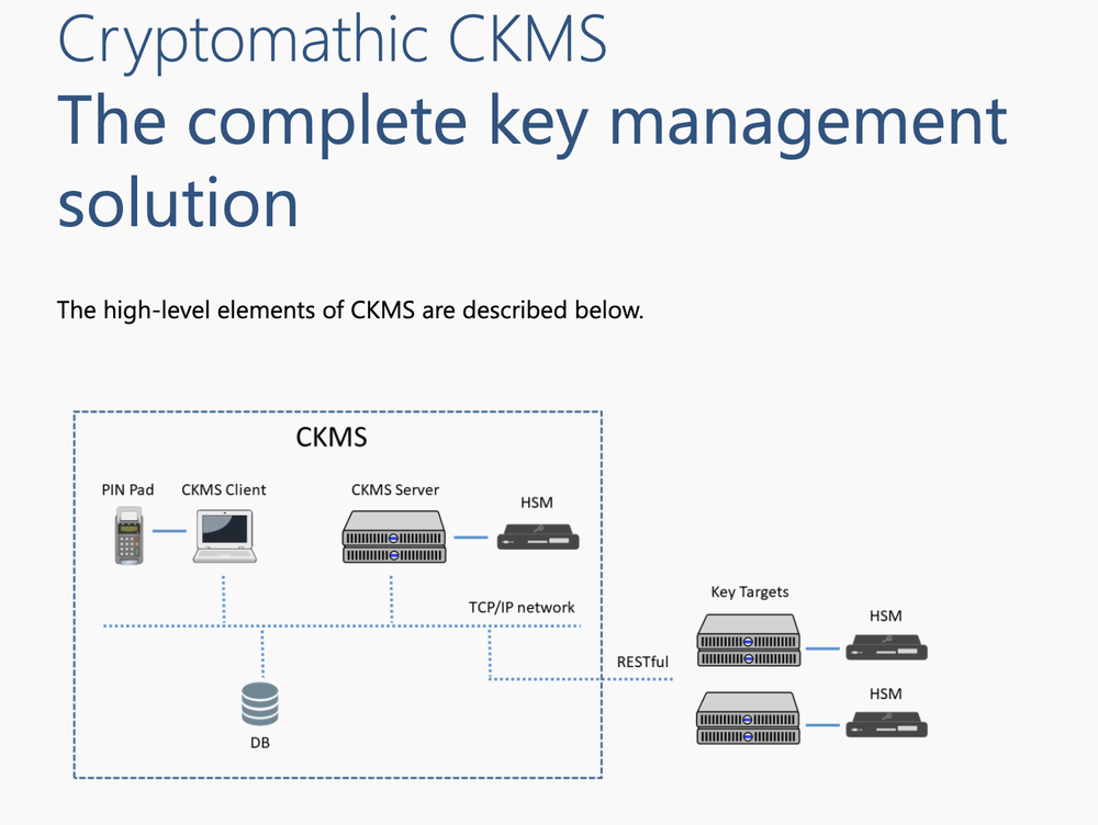 Cryptomathic CKMS Screenshot 1