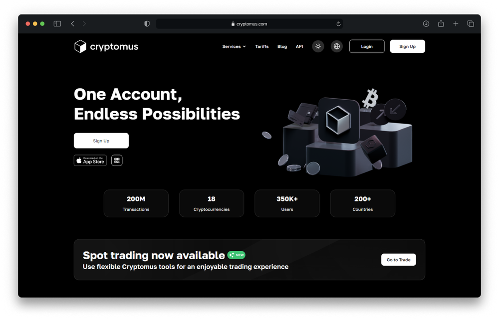 Cryptomus Screenshot 1