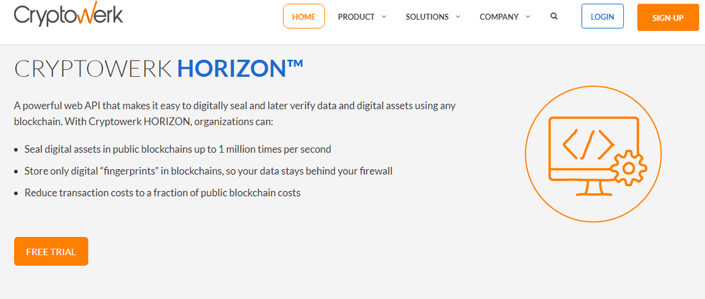 Cryptowerk HORIZON Screenshot 1
