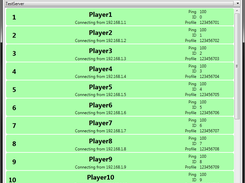 List of connected players