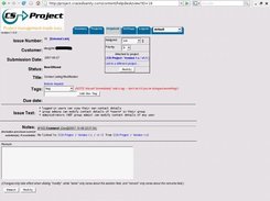 Viewing a helpdesk issue.