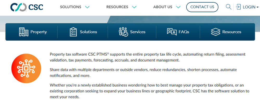 CSC PTMS Screenshot 1