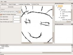 Analyzing the direction of strokes in the input image