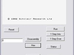 Main (debug) screen