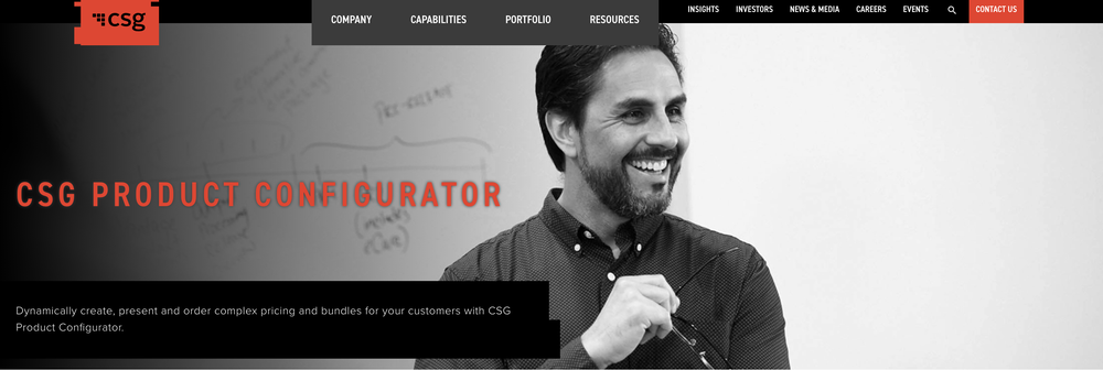 CSG Configure, Price, Quote (CPQ) Screenshot 1