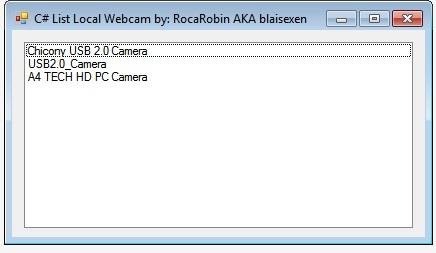 better than directshowlib for list webcam