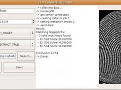 Screenshot of a simple GUI of the CCD connection utility