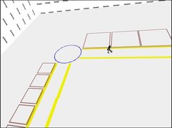 This image shows a pre-alpha test for a moving character
