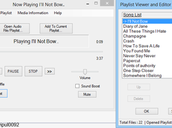 The Playlist viewer and editor