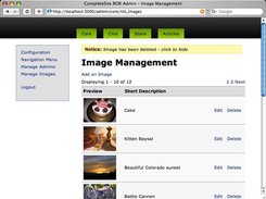 Image Management Page