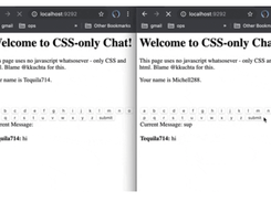 CSS-Only Chat Screenshot 1