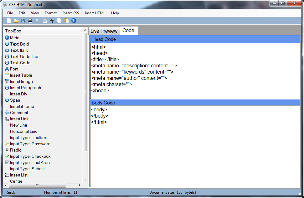 List insert c. Notepad html. Html New line. Body code.