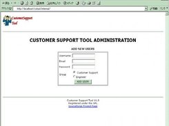 Administration page