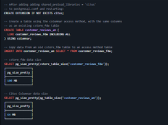 CStore FDW Screenshot 1