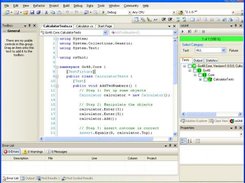 A csUnit-enabled project in Visual Studio 2005