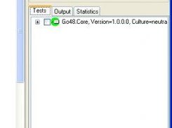 csUnit's tool window in Visual Studio 2005