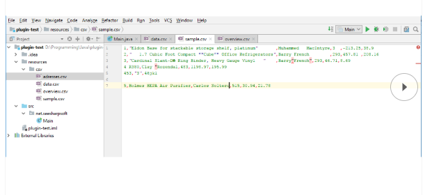 CSV Editor Screenshot 1