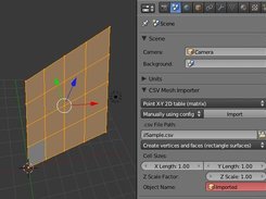 Importing X-Y point 2D table from a CSV file.