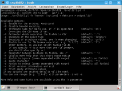Available options of csv2ldif2 1.1