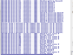 Parallel CSV extract from MySql