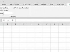 Image showing the Ribbon running in Excel 2013